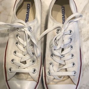 White never worn converse